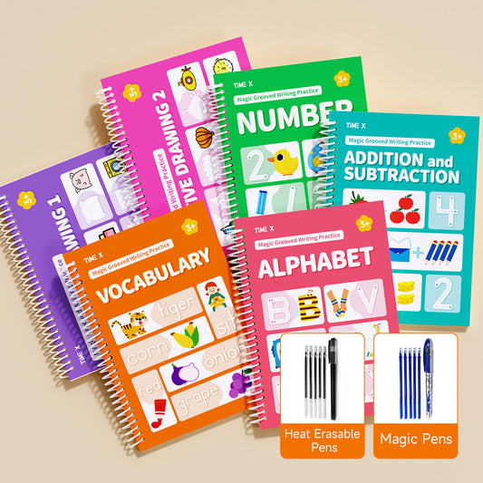 6-Pcs Grooved Handwriting Practice Set