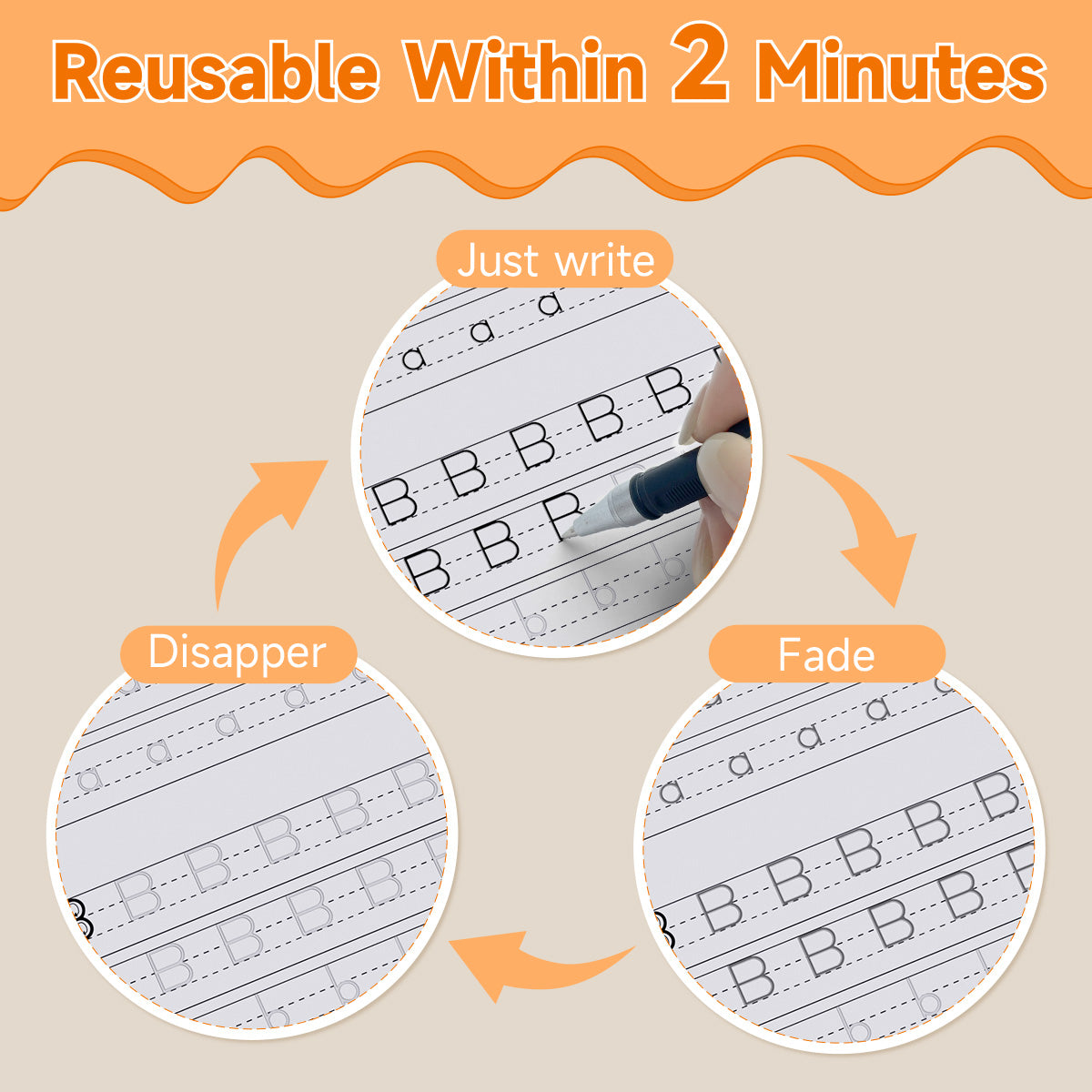 6-Pcs Grooved Handwriting Practice Set